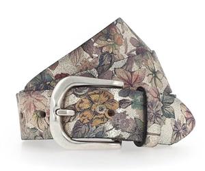 Vanzetti Animal Scouting 35mm Leather Belt W90 Gold Metallic/Multicolor