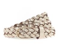 Vanzetti Braided Women's Belt W85 Gold Metallic