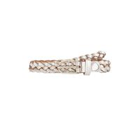 Vanzetti Braided Women's Belt W85 Silver Metallic