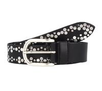 Vanzetti Cintura con borchie in pelle 90 cm nero