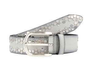 Vanzetti Cintura con borchie in pelle 95 cm grigio