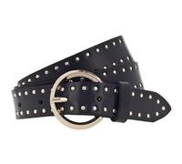 Vanzetti Cintura con borchie in pelle 95 cm nero