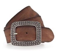 Vanzetti Cintura Donna in pelle 90 cm marrone/argento