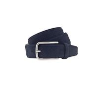 VANZETTI Cintura navy / argento Uomo - Accessori - Cinture - Cinture in pelle VANZETTI 90