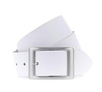 VANZETTI Donne Cintura di pelle Made in Germany bianco 105