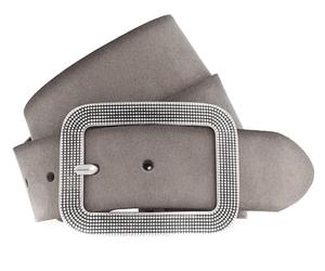 VANZETTI Donne Cintura di pelle Made in Germany grigio talpa 105