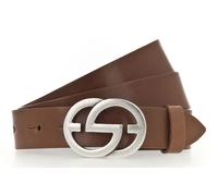 Vanzetti Full Leather Buckel Belt W75 Mid Brown