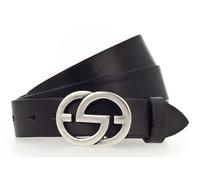 Vanzetti Full Leather Buckel Belt W80 Black