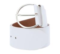 Vanzetti Pelle cintura Hollywood Boulevard 60mm Round Leather Belt W105 White bianco