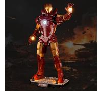 Vaodest Kit luci compatibile con Lego Super Heroes Marvel Iron Man Mark 3 Collectors' Edition 76344 Kit di illuminazione a LED originale Solo luci, modello non incluso per display, regali e