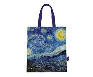 VAOFO Van Gogh 523420 Borsa in Cottone, Modello Notte Stellata