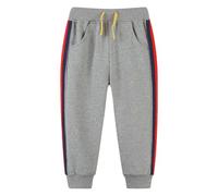 vaolkwsacz European and American Style Children's Clothing Pants Spring and Autumn Small and Medium Children's Fashion Sports Pants Boys Sweater Pantaloni corti, grigio., 6 anni