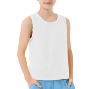 vaolkwsacz Gilet Maglia Sottile Bambino Ragazza Elastico Fondo Candy Colore Ghiaccio Sense Ragazze Biancheria Intima Camicia E Pantaloni Ragazzo, bianco, 18-24 Monate