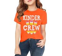 vaolkwsacz Maglietta a maniche corte per e ragazze in primavera e stampa 2D personalizzata "". Girocollo, confortevole, casual, manica corta magia camicia ragazza, Colore: arancione., 12-13 Jahre