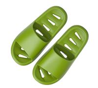 vaolkwsacz Pantofole da bagno da donna a nuvole con fori, ad asciugatura rapida, con fori di scarico, super morbide, comode pantofole da doccia in memory foam Cloud Slides, verde, 39 EU