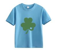 vaolkwsacz Spring and Autumn New Fashionable Cute Print Comfortable Version of The Girls Print, maglietta a maniche lunghe 152 ragazze, Celeste., 4-5 Jahre