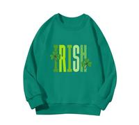 vaolkwsacz Spring and Autumn New Fashionable Cute Print Comfortable Version of The Girls Print Sweatshirt Baby N, verde, 4-5 Jahre