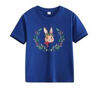 vaolkwsacz Spring and Autumn New Fashionable Cute Print Comfortable Version of The Girls Printed T Shirt Personized Body 1, Blu scuro, 2-3 Jahre