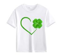 vaolkwsacz Spring and Autumn New Fashionable Cute Print Comfortable Version of The Girls Printed T Shirt Real Girls Equitation Shirt, bianco, 10-11Years