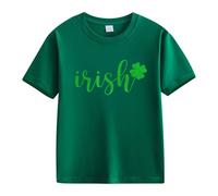 vaolkwsacz Spring and Autumn New Fashionable Cute Print Comfortable Version of The Girls Printed T Shirt Blusa da donna, verde, 10-11Years