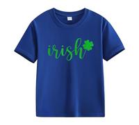 vaolkwsacz Spring and Autumn New Fashionable Cute Print Comfortable Version of The Girls Printed T Shirt Blusa da donna, Blu scuro, 10-11Years