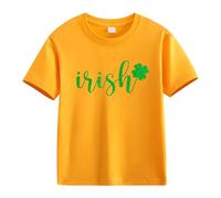 vaolkwsacz Spring and Autumn New Fashionable Cute Print Comfortable Version of The Girls Printed T Shirt Blusa da donna, Colore: arancione., 10-11Years