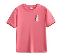 vaolkwsacz Spring and Autumn New Fashionable Cute Print Comfortable Version of The Girls Stampato T Shirt Regalo Primo Ragazzo, Colore: rosa., 6-7 Jahre