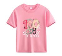 vaolkwsacz Spring and Autumn New Fashionable Cute Print Comfortable Version of The Girls Stamped T Shirt Donna Elegante, Colore: rosa., 10-11Years