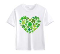 vaolkwsacz Spring and Autumn New Fashionable Cute Print Comfortable Version of The Girls Stamped T Shirt Donna Pizzo, bianco, 8-9 Jahre