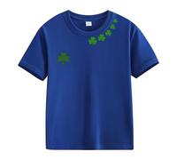 vaolkwsacz Spring and Autumn New Fashionable Cute Print Comfortable Version of The Girls Stamped T Shirt Personalizzata, Blu scuro, 12-13 Jahre