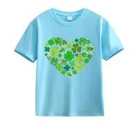 vaolkwsacz Spring and Autumn New Fashionable Cute Print Comfortable Version of The Girls Stamped T Shirt Donna Pizzo, Celeste., 10-11Years