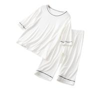 vaolkwsacz Vestiti per la casa dei bambini e ragazze Abiti Baby-Pyjama Abbigliamento Aria Condizionata Pantaloncini Manica Corta Comodo Poncho Da Bagno Bambino 6 Mesi, Wh1, 14-15 Jahre