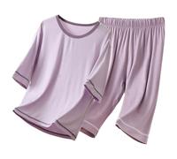 vaolkwsacz Vestiti per la casa dei bambini e ragazze Abiti Baby-Pyjama Abbigliamento Aria Condizionata Pantaloncini Manica Corta Comodo Poncho Da Bagno Bambino 6 Mesi, PP2, 18 anni