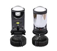 Vaorwne 60W / Coppia Lampada H4 LED Proiettore Obiettivo per Automobili Lampadina Kit di Conversione 8000LM Hi/Lo Fascio Abbagliante RHD LHD Destro