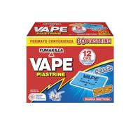 Vape, 60 Piastrine Classic, Protegge dalle Zanzare Comuni e Tigre, 12 Ore di Protezione in Ambienti chiusi e all'Aperto per Ogni Singola Piastrina