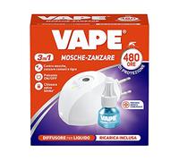 Vape, Elettroemanatore Liquido Mosche-Zanzare e Ricarica Liquida 480 ore, Antizanzare Elettrico, Protezione contro le zanzare Comuni, Tigre e Mosche,22 ml
