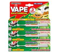 Vape Esca Formiche in Gel Insetticida per Esterno Interno Casa 300 Gocce Fino a 3 Mesi di Efficacia Pronta all'Uso Elimina L'Intero Formicaio Super Appetibile - 3 Siringhe