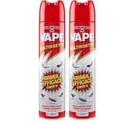 Vape Multinsetto Spray 400ml, Insetticida a Uso Domestico con Elevata Efficacia, Formulazione Aerosol Forte contro Zanzare, Mosche, Vespe, Formiche e Scarafaggi (Confezione da 2)