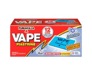 Vape Piastrine di Ricarica Antiodore per Diffusore contro Zanzare Comuni e Tigre - 2 Confezioni da 30 Piastrine