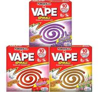 Vape Spirali Anti Zanzare Repellente Insetti (3x10 Zampironi)