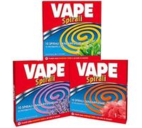 Vape Spirali Anti Zanzare Repellente Insetti (3x10 Zampironi)