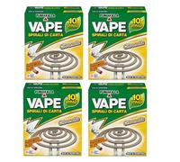 Vape Spirali Antizanzare in Carta alla Citronella Per Esterni, Resistenti E Facili Da Usare, Non Si Rompono, Lunga Durata 10 Pz (Unità)