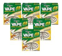 Vape Spirali Antizanzare in Carta alla Citronella Per Esterni, Resistenti E Facili Da Usare, Non Si Rompono, Lunga Durata 10 Pz (Unità)