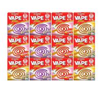 Vape Spirali Profumate Lavanda Geranio e Citronella Repellente Antizanzara contro Zanzare Comuni e Tigre Presidio Medico Chirurgico - 120 Spirali Profumazioni Assortite