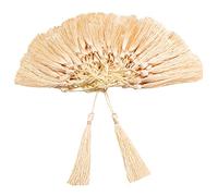 VAPKER - 100 nappine, fatte a mano, in morbida simil seta, 13 cm, con fili, utilizzabili come segnalibri, con passante da 5 cm, per la realizzazione di gioielli, colore: pesca