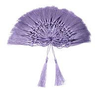 VAPKER - 100 nappine, fatte a mano, in morbida simil seta, 13 cm, con fili, utilizzabili come segnalibri, con passante da 5 cm, per la realizzazione di gioielli, progetti fai da te e segnalibri, colore: viola