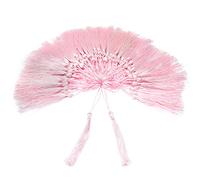 VAPKER - 100 nappine, fatte a mano, in morbida simil seta, 13 cm, con fili, utilizzabili come segnalibri, con passante da 5 cm, per la realizzazione di gioielli, progetti fai da te e segnalibri, colore: rosa