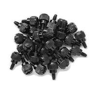 VAPKER 50PCS 6 # -32x6 M3.5 PC Computer Case Viti Pollice Viti Nero Zinco per Hard Drive Computer Case Scheda Madre Fan Power Graphics