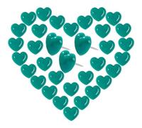 VAPKER Puntine da disegno a forma di cuore, 150 pezzi, in plastica, con punta in acciaio, puntine decorative per foto, pareti