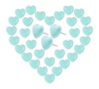VAPKER Puntine da disegno a forma di cuore, 150 pezzi, in plastica, con puntine decorative in acciaio, per foto, pareti